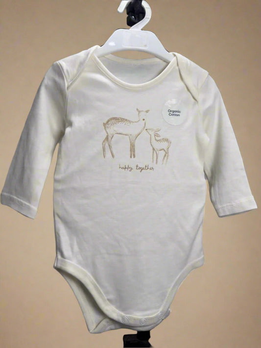 Ultra-soft baby romper with adorable deer design