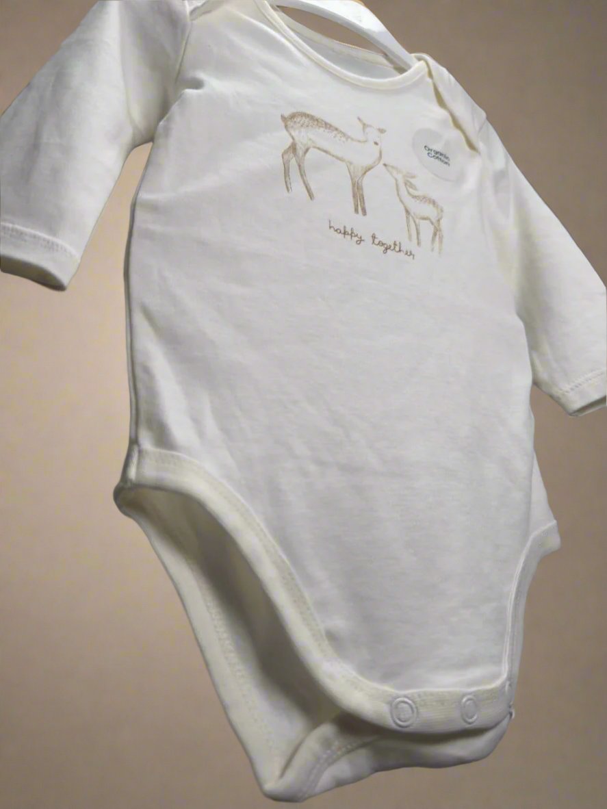 Ultra-soft baby romper with adorable deer design