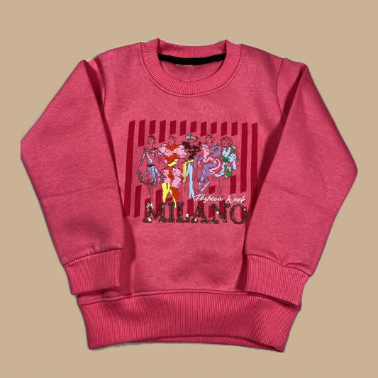 Chic Milano Girls' Sweatshirt